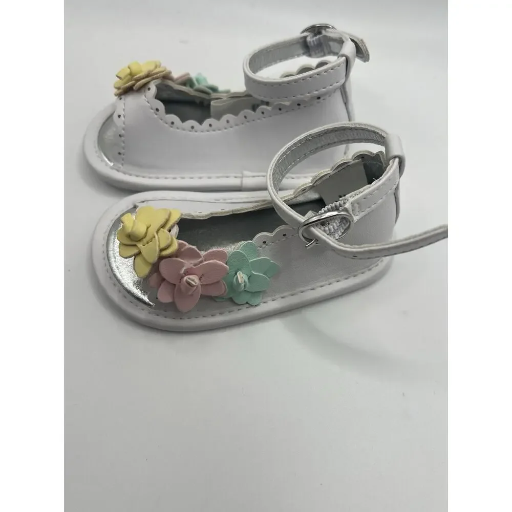 Janie and Jack Flower Sandal size Baby Girl Summer Dressy Casual 3 To 6 months